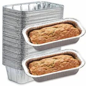 Spare Essentials 8541886309 65 Pack 2lb Foil Bread Pans For Baking Of 2 Lb