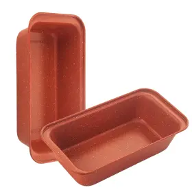 Spmarkt Sp-062 2-pack Loaf Pan Nonstick Bread Pans 10in Banana 10inch Orange