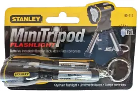 95-113 Stanley Mini Tripod Keychain Led Flashlight Handheld 2006 New