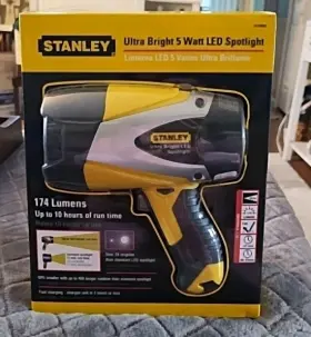 Stanley Sl5w09l Led Spotlight Sl5w09l. Ultra Bright 5 Watt 174 Lumens Nib