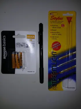 Streamlight 080926650206 Stylus Black Green 8 New Aaaa Batteries Included Clip And Glare Guard