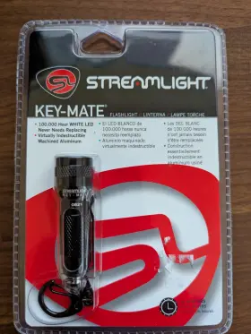 Streamlight 080926722033 New Unopened Key-mate Black Led Flashlight
