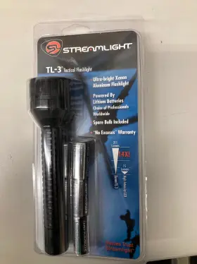 88113 Streamlight Tl-3 Green Flashlight New Sealed With Batteries