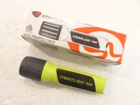 Streamlight S4aap 4aa Propolymer Yellow Waterproof Intrinsically Safe Flashlight And Box