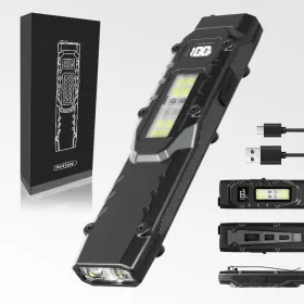 Edc-w13 Sumjeichan Edc Tactical Flashlight Rechargeable High Lumens Super Bright Small Led Flash