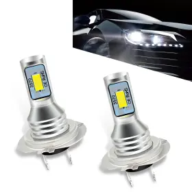 Sumjig Jigwd2001wh-h7 2 Pcs H7 Car Led Decoding Fog Light 3570 2smd 80w Two-pin High-definition Le