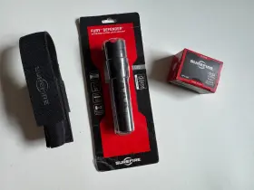 Surefire 084871319034 P2x Fury Defender Led Flashlight P2xd-a-bk W Ext Batteries And Carry Case