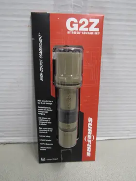 G2z-tn Surefire G2z Combat Light Tan Nitrolon Flashlight W Lanyard Unopened 65 Lumens