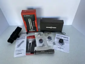 Surefire L2-ha-wh Lx2 Lumamax White Led Flashlight With 3 Bezel Filters Red And Blue