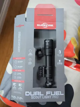 M640df-bk-pro Surefire Dual Fuel Scout Light Pro Flashlight
