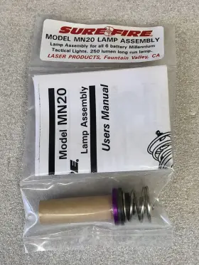 Surefire Mn20 Model Lamp Assembly For 6-batt Millennium Tac Lights/250 Lm Nos