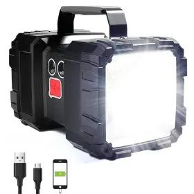 Suyooulin Blf-001-l Rechargeable Flashlight Led Spotlight 10000mah 12000lm 20h Ultra