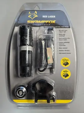 Swampfox 768721503230 Combat Gear Red Laser With Ring Mount New Old Stock Swampfox 768721503230 Combat Gear Red Laser With Ring Mount New Old Stock