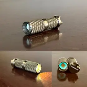 10280 Tain Limited Production Titanium Ottavino V4 Flashlight Safe Queen