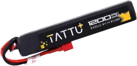 Tattu Ta-as-25c-1200-3s1p-deans 11.1v Lipo Airsoft Stick Battery With T Connector 3s 1200mah 25c
