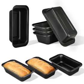 Mr-k373 Tchrules Bread Pan Set Non-stick 9 5 Loaf Pans For Baking Homemade 8x4 Gray Mr-k373 Tchrules Bread Pan Set Non-stick 9 5 Loaf Pans For Baking Homemade 8x4 Gray