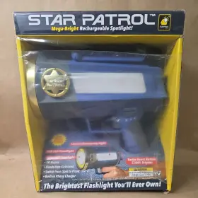 Telebrands Corporation 17898-6 Star Patrol Flashlight Tactical 10 Modes Turbo Boost 200% 30k