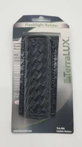 Terralux Tla-h04 Leather Basket Weave Flashlight Holster Fits Infinistar