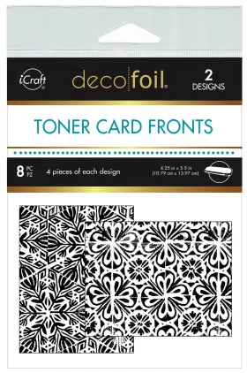 Therm O Web 5a002bqn-1gz1p 4 Pack - Deco Foil Toner Card Fronts 4.25 Inch X5.5 8/pkg-artsy Print 5a002bqn-1gz