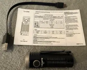 Thrunite T1-cw T1 Magnetic Tailcap Handheld Led Flashlight 1500 Lumens Cw Rechargeable