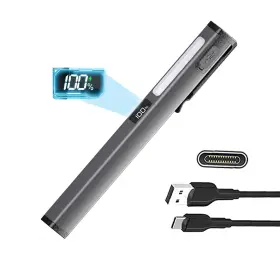 Tileon Tm-w08 Rechargeable Pen Flashlight With 6 Modes And Power Displaytype-c Charg Inch