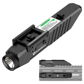 Toughsoul Tf113243 Tactical Flashlight 1450 Lumen Picatinny Rail Mlok Mounted With Mom