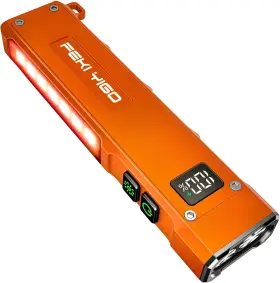 Trading Co. Ltd. 445000860859 Flat Edc Flashlight Rechargeable - 1800 Lumens Led Pocket With 365nm