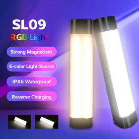 Sl09 Trustfire 6 Light Source Camping Led Flashlight 5 Modes Rechargeable Magnetic Lamp