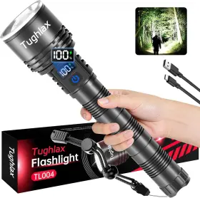 Tughlax 744110668278 Rechargeable Flashlights High Lumens 90 000 Super Bright Led Flashlight