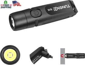 Tunenge 726084052253 S15 Keychain Flashlight- Super Bright 650 High Lumens Usb C Rechargeable Edc Poc