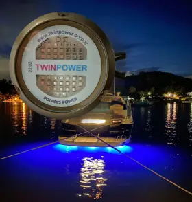 Twinpower Wm-40-bw Underwater Boat Led Light Ip68 4500lm 42led White 3030led Blue-blue