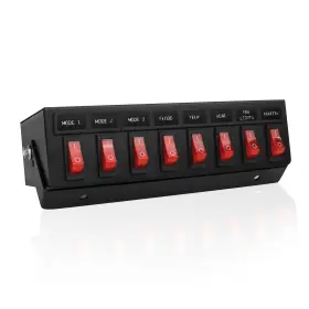 8-switch Ubl Ultra Bright Lightz 1100 Backlit Controller Box Emergency Vehicle