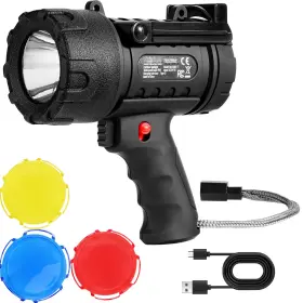Uimoso Dgywsjgdxdtka7g1t Usb Super Bright Rechargeable Spotlight Flashlight 200 000lm Searchlight