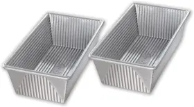 Usa Pan 1140lf-st-2 Loaf Set 1 Lb Pound Aluminized Steel