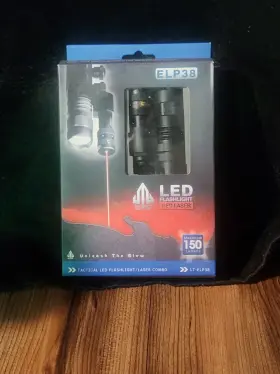 Utg Lt-elp38 Tactical Led Flashlight / Red Laser 150 Lumens Model