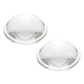 Uxcell 619668137128 2pcs Diameter 23mm Flat Convex Lens Height 7.5mm Optical 1.3mm