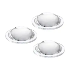 Uxcell 619668344090 3pcs Diameter 45mm Flat Convex Lens Height 14mm Flashlight Optical