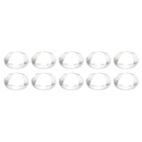 Uxcell 734301957809 10pcs Diameter 10mm Pmma Double Convex Lens Flashlight Optical Condenser