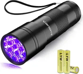 Vansky 744110517323 Uv Light 395nm Blacklight Flashlight 12 Led Black Mini Pet Urine D