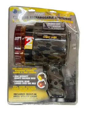 Vector Vec124b New Super Sport Cordless Rechargeable Spotlight Handheld Vec-series Light