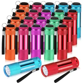 Vihose Anb-vihose-1801 20 Pcs Mini Flashlights Bulk Bright Aluminum Handheld Flash Cute
