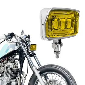 Hl1125-chye Vintgmt Motorcycle Headlight Square Led Headlamp Visor High Low Beam Bright For Harle
