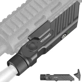 Vitoinno Vt9116-bl-d 2000 Lumens Tactical Flashlight For Rifle Weapon Light With Strobe And Momentary