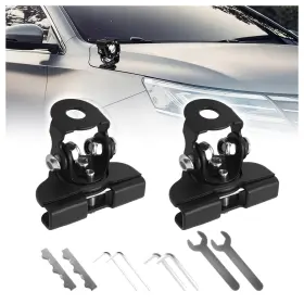 Vkqts Jia-0711 2pcs Car Hood Mount Light Brackets 3-hole Provides 120 Ho