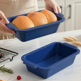 Vnray 785034906480 Bread Pan For Homemade 9.5 X 5 Inch Silicone Grey In