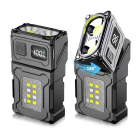 Vohivi 094759748795 2pack Clip On Flashlight - High Lumens Hat Flashlights With Magne