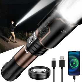 Volisaber Vb-sd-2025j-us Flashlight 3000 High Lumens With Ignition Lens Rechargeable Super