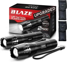 Vont Vnt-tf01 Led Tactical Flashlight Waterproof Zoomable Torch Camping Emergency Light