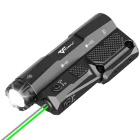 Votatu Vo8112 Mdl-ig 3000 Lumens Tactical Flashlight Laser Combo For Rifle Green La