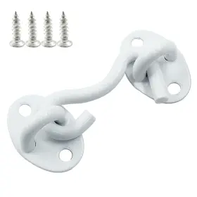 Waziaqoc Waz20240909010 2 Inch Hook And Eye Latch Stainless Steel Heavy Duty Barn Door Lock